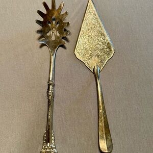 Elegant Silver Plated Serving Utensil Set